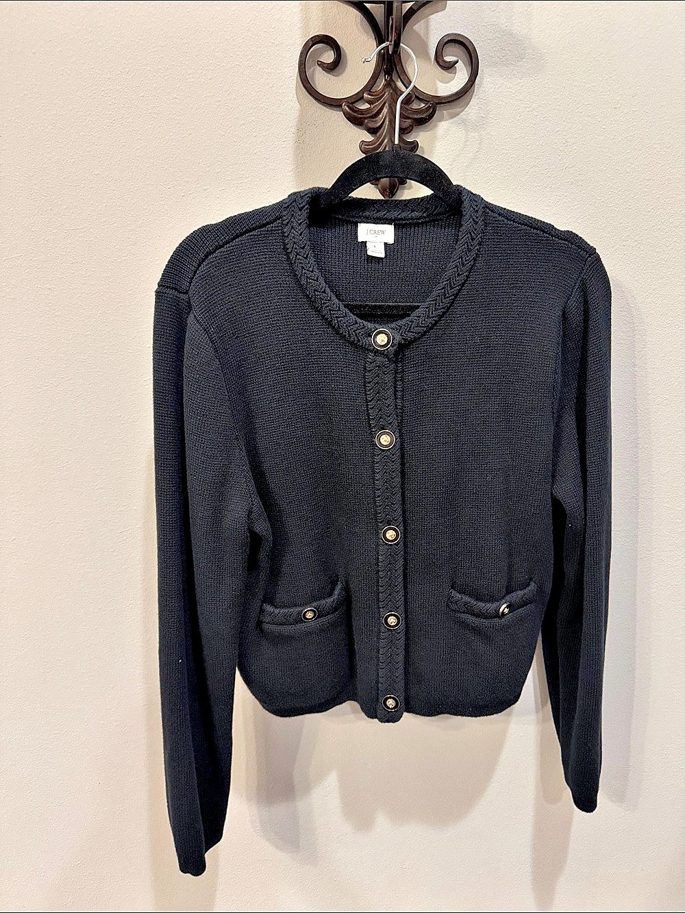 J.Crew Patch-Pocket Cardigan Sweater